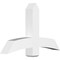 Ekena Millwork Bellingham Architectural Grade PVC Gable Bracket, 48"W x 30"H x 6"D x 6"F, 15/12 Pitch GBP048X30X0606BEL00 - alternate 1